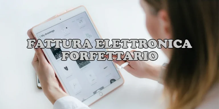 donna-che-utilizza-tablet-fattura-elettronica-forfettario