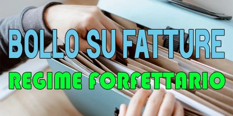 scritta-blu-e-verde-con-uno-sfondo-di-documenti-regime-forfettario